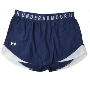 Under Armour | Navy Blue and White Track Shorts